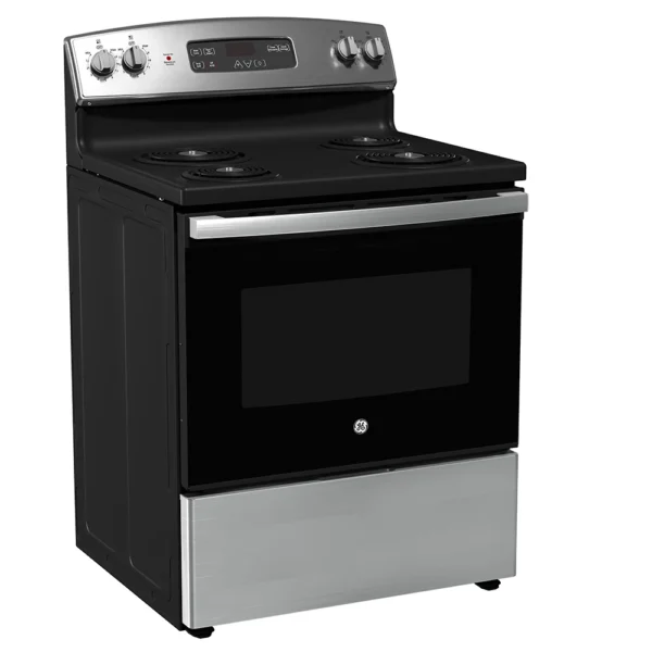 Cuisinière électrique 30 po en acier inoxydable Ge – Jcbs350svss