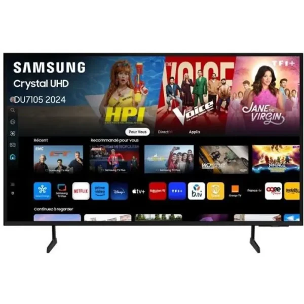 Samsung 75DU7105 – TV LED 75″ (190 cm) – 4K UHD 3840×2160 – HDR – Smart TV – Gaming Hub – 3xHDMI – WiFi